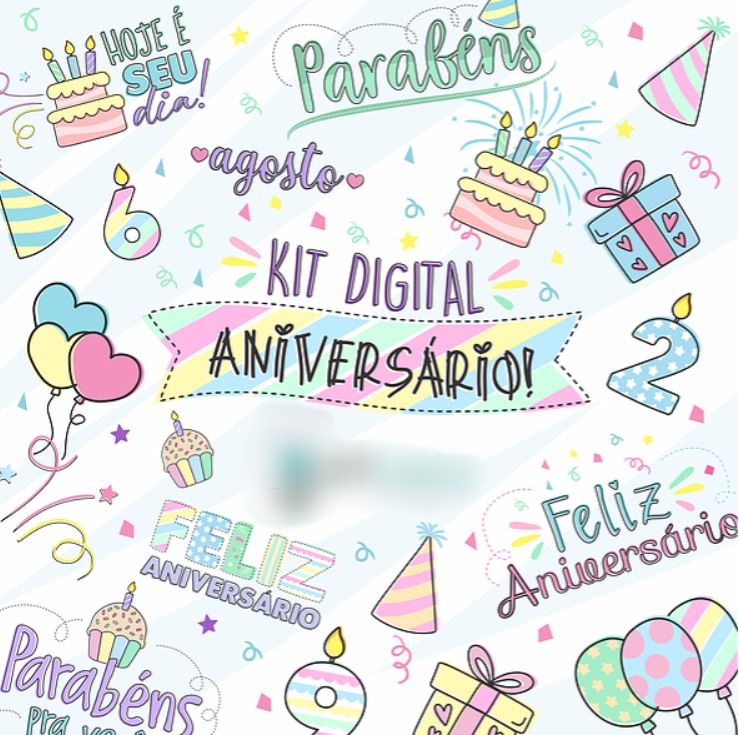 Arquivo Kit Digital Feliz Aniversário  1