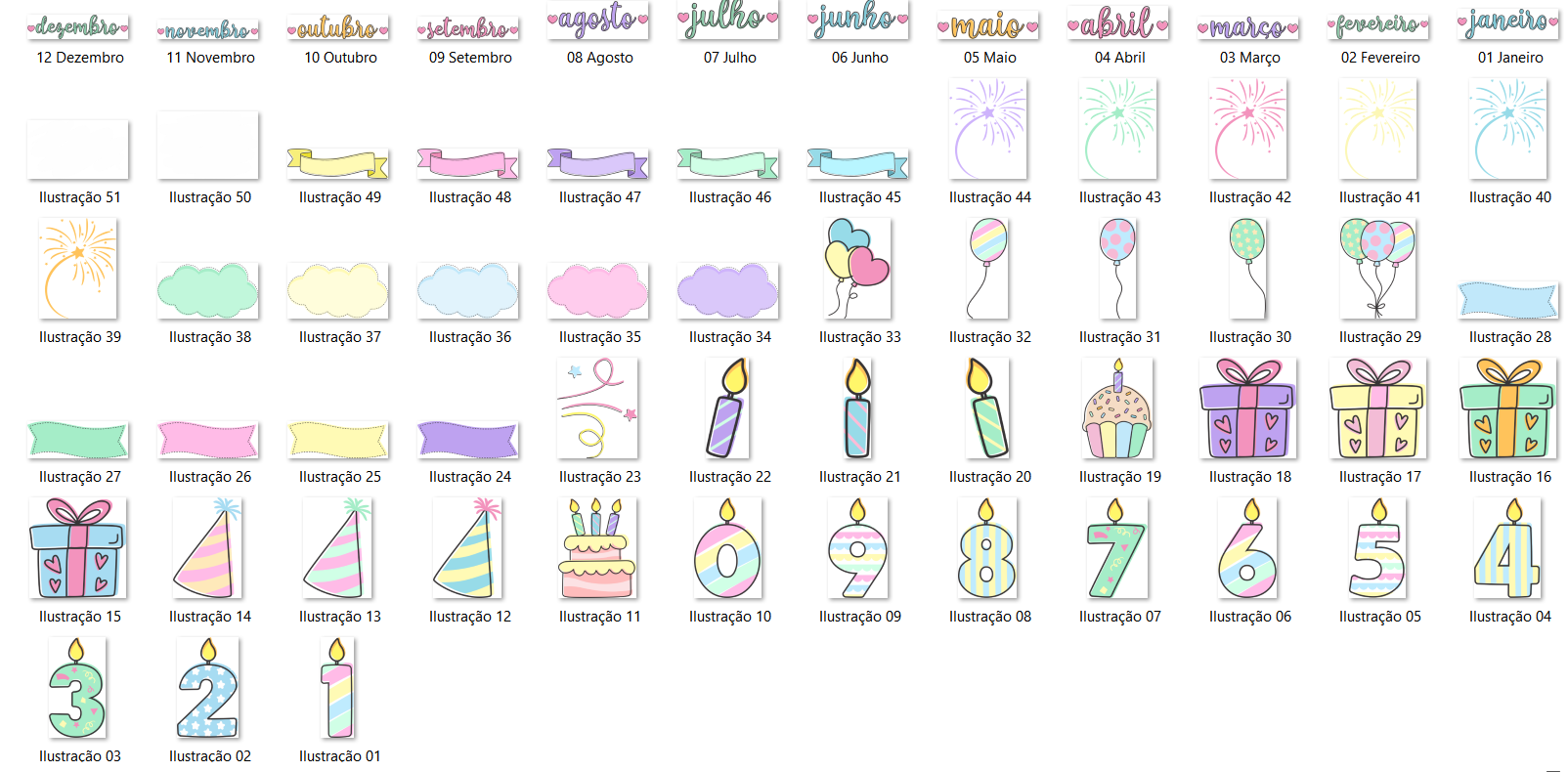 Arquivo Kit Digital Feliz Aniversário  2