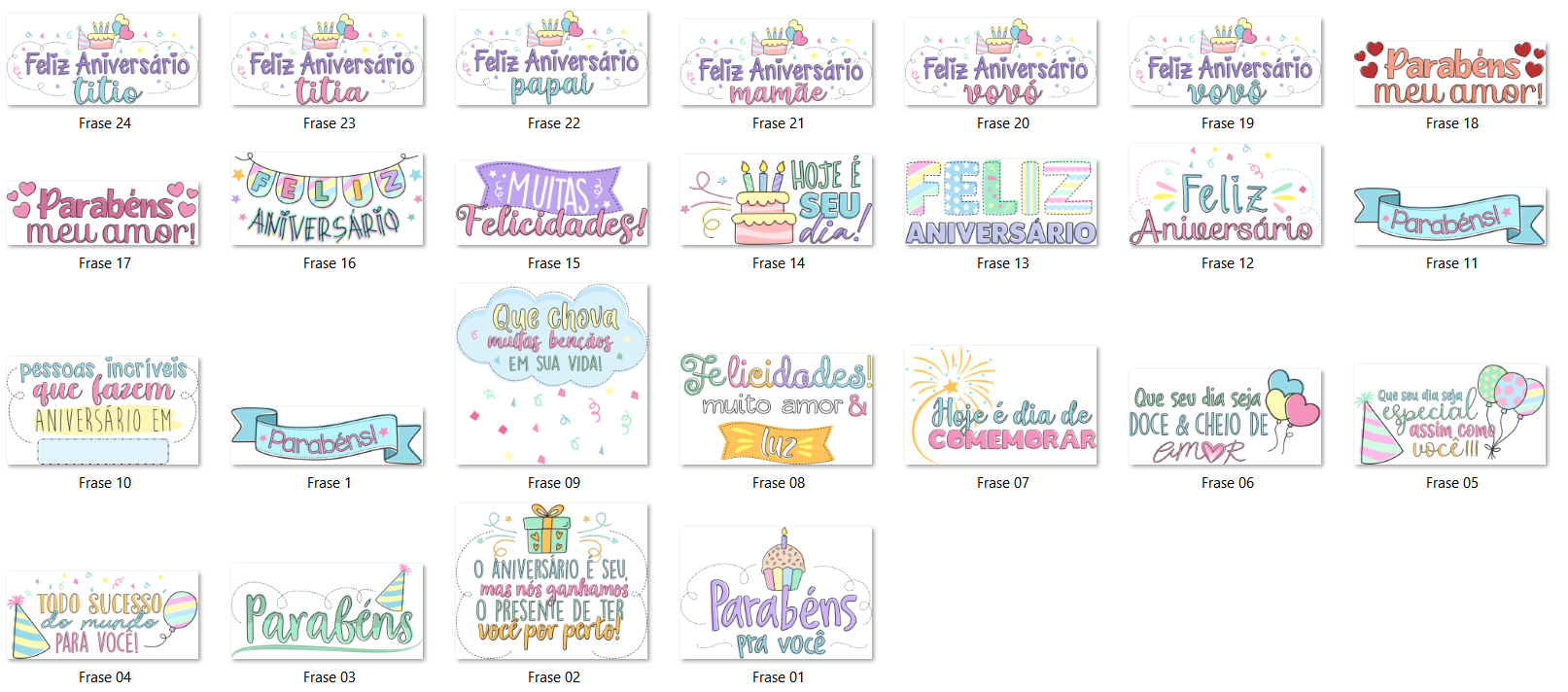 Arquivo Kit Digital Feliz Aniversário  5