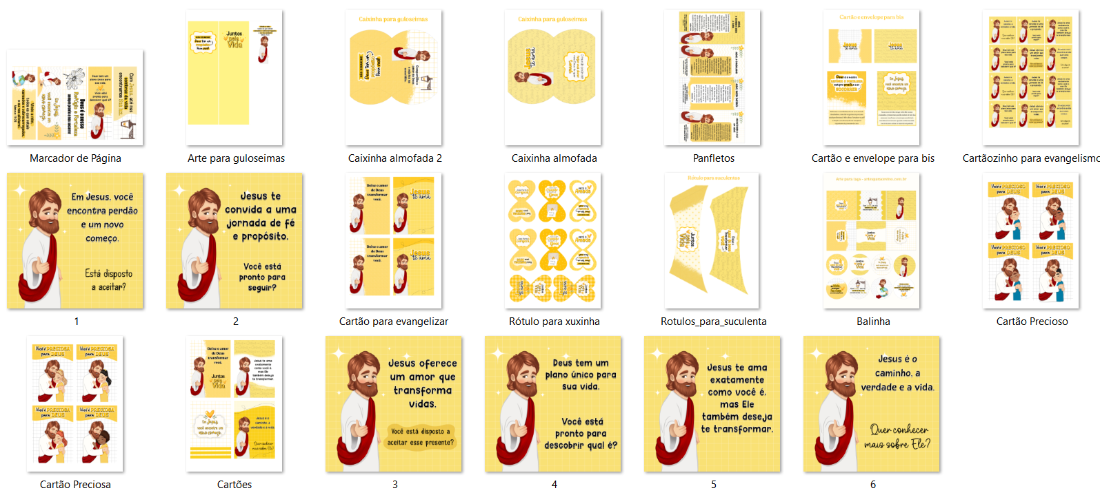 Arquivo Kit Digital e Papeis Amor de Deus 5