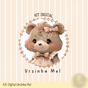 Arquivo Kit Digital Ursinha Mel 