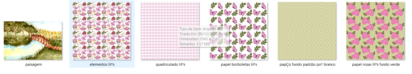 Arquivo Kit Digital Jardim Mágico Rosa Lilás 2