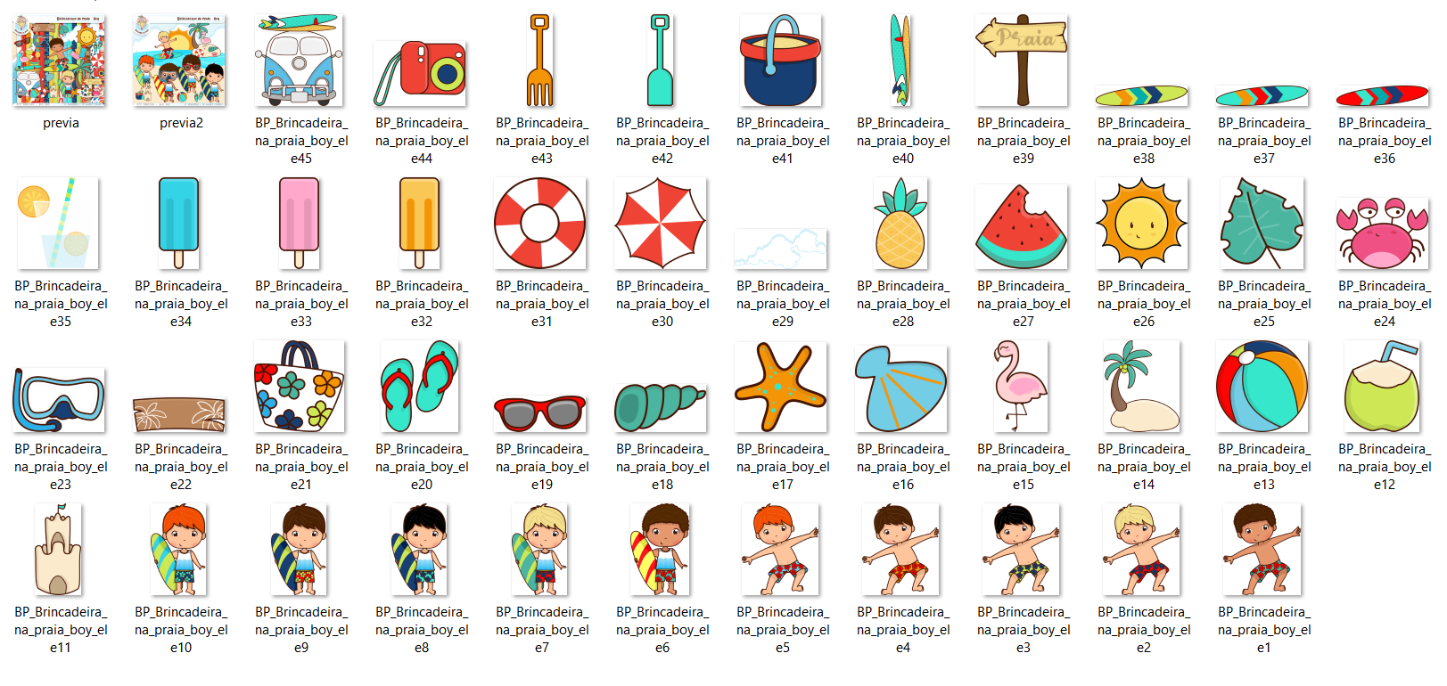 Arquivo Kit Digital Brincando na Praia Boy 2
