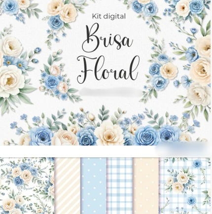 Arquivo Kit Digital Brisa Floral  1