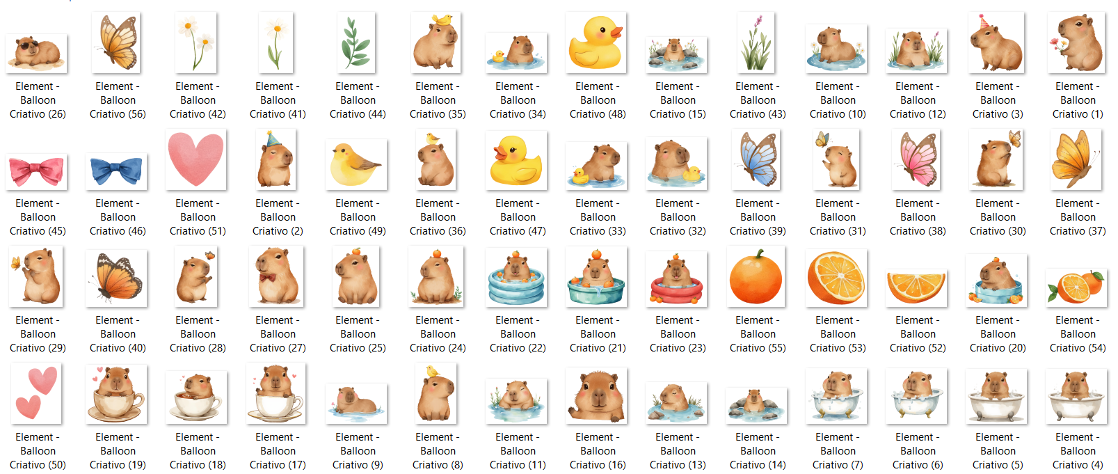 Arquivo kit Digital Capivara 2