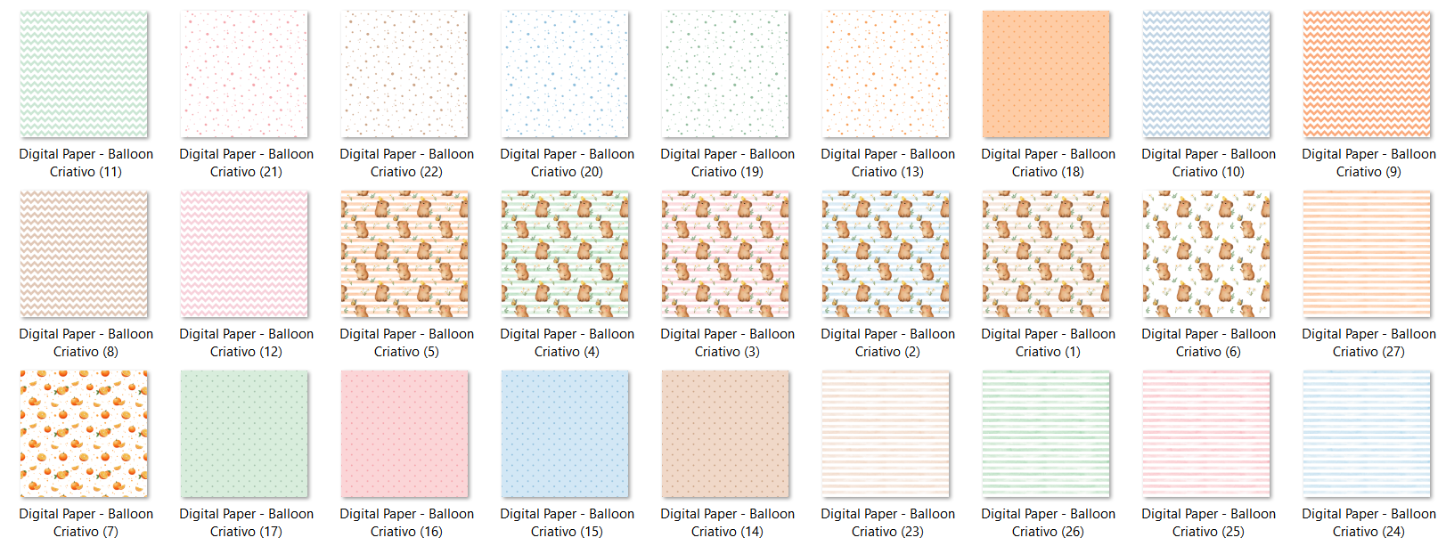 Arquivo kit Digital Capivara 3