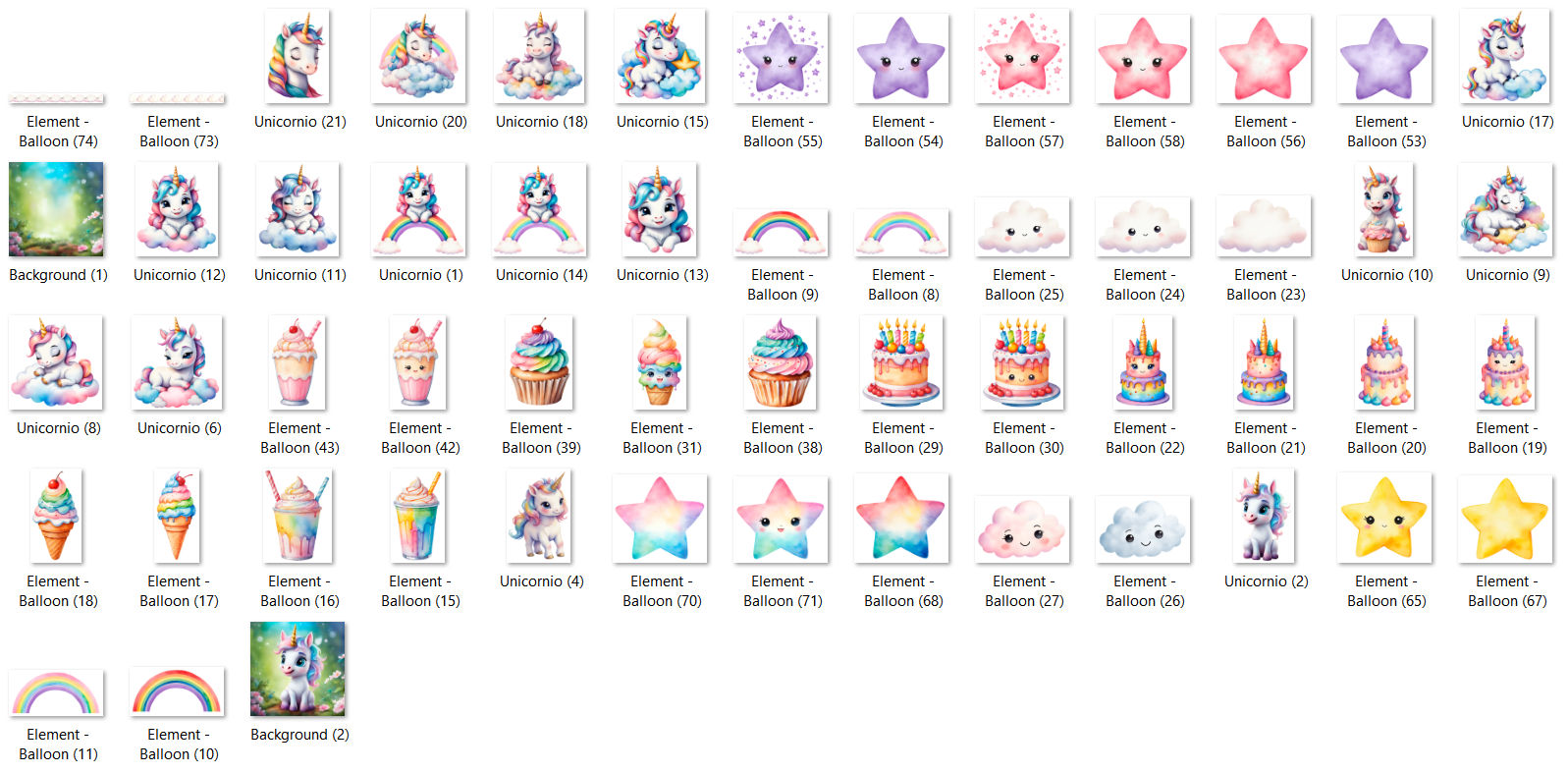 Arquivo Kit Digital Unicórnio 2