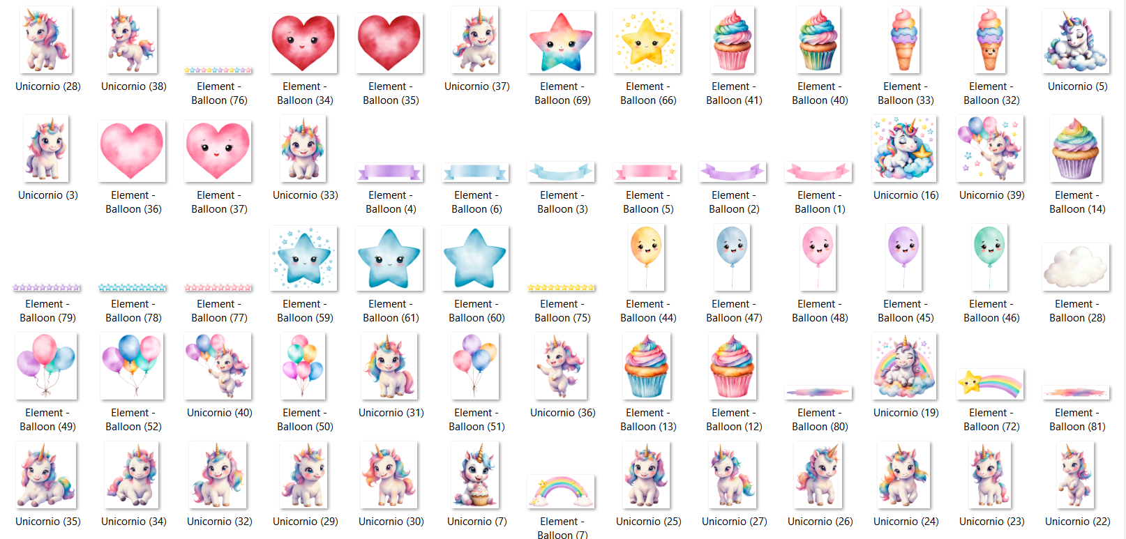 Arquivo Kit Digital Unicórnio 3