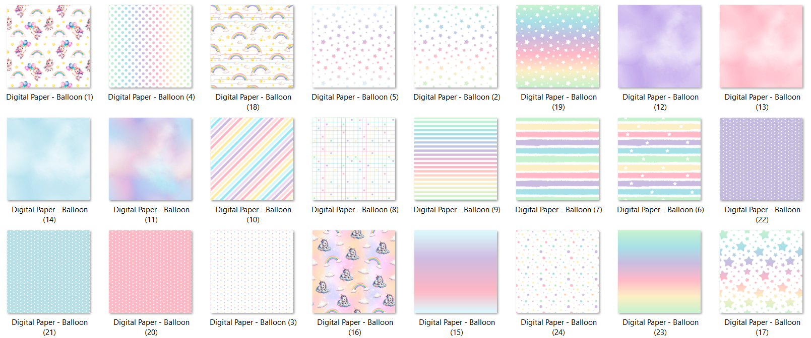 Arquivo Kit Digital Unicórnio 4