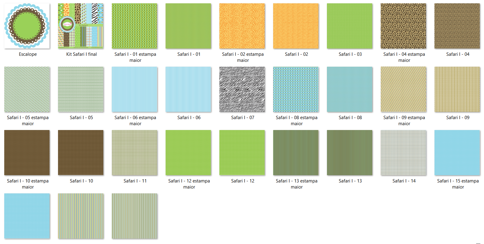 Arquivo Kit Digital Safari I 2