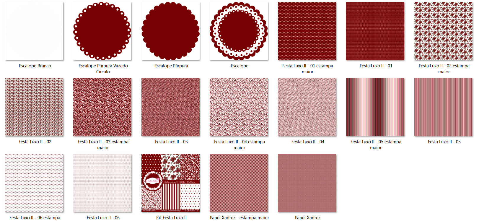 Arquivo Kit Digital Festa Luxo II 2