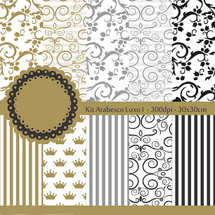 Arquivo Kit Digital Arabesco Luxo I