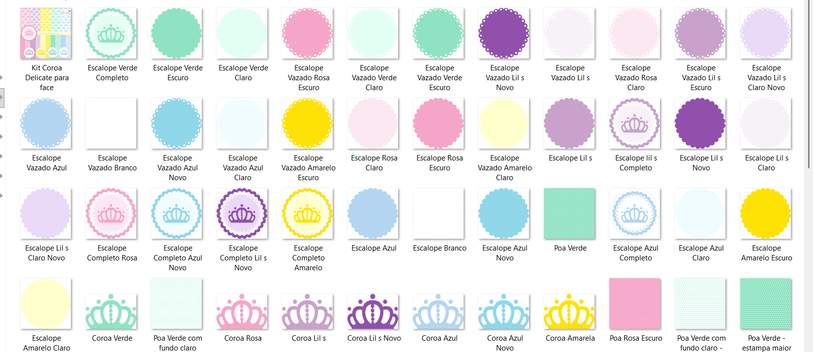 Arquivo Kit Digital Papel Coroa 2