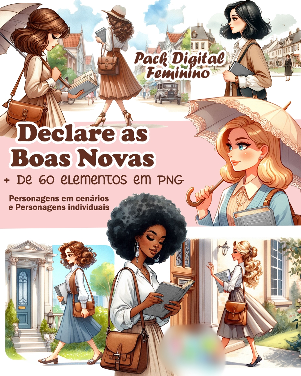 Arquivo Kit Digital Pack Feminino 1