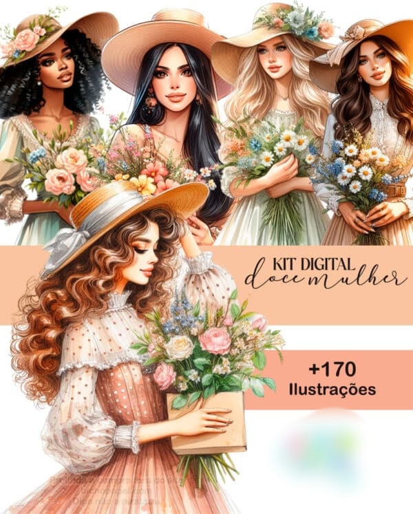 Arquivo Kit Digital Doce Mulher  1