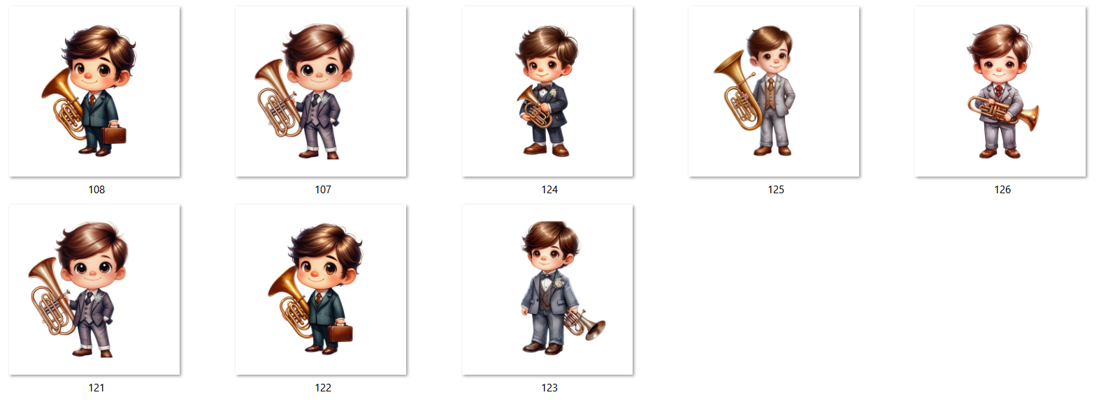 Arquivo Kit Digital Crianças com Instrumento 6