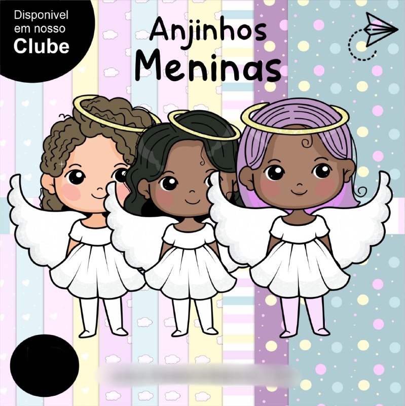 Arquivo Kit Digital Anjinhos Meninas 1