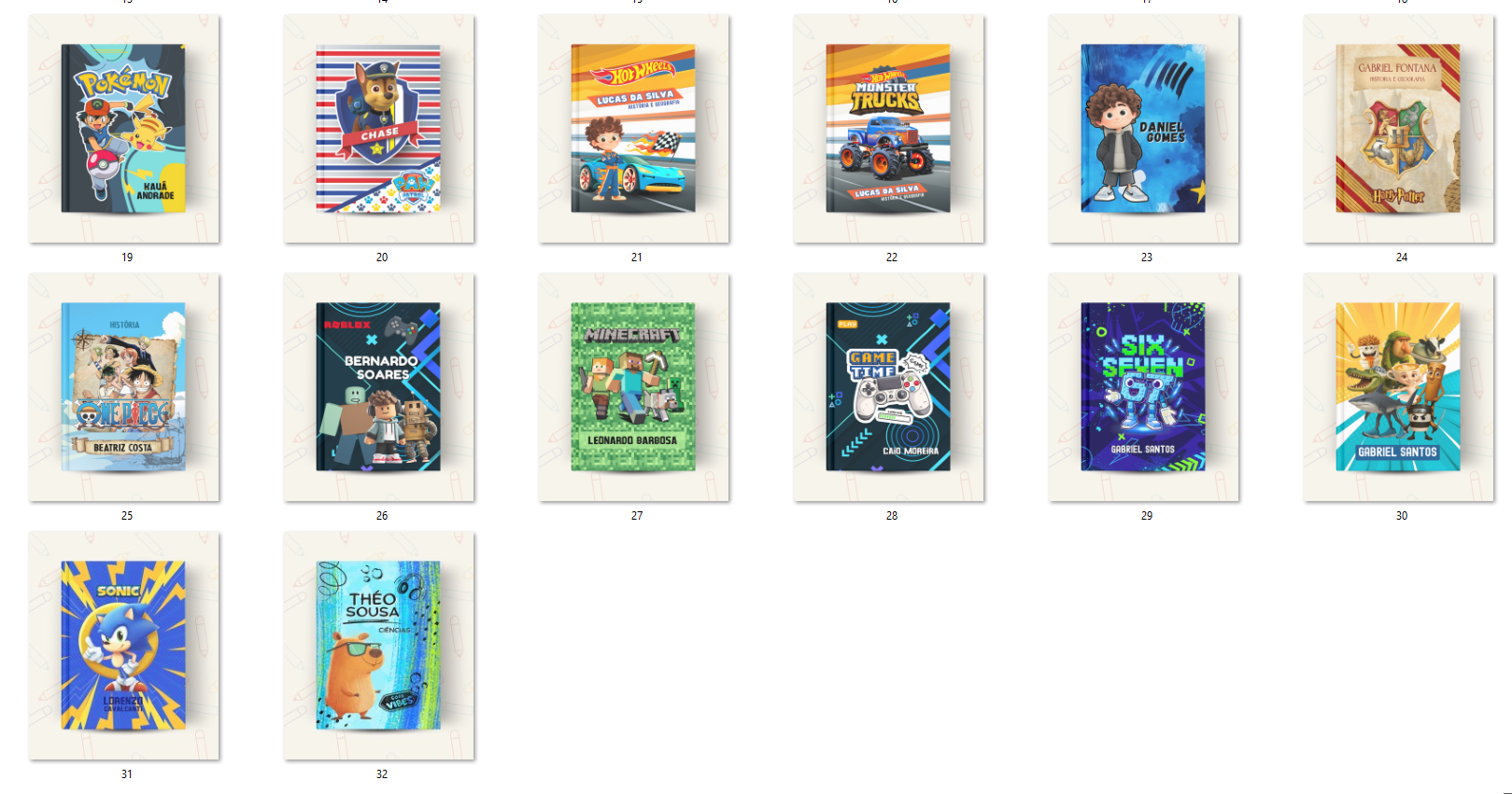 Arquivo Capas de Caderno Volta ás Aulas 11