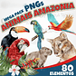 Arquivo Kit Digital Animais Amazonia - Thumbnail 1