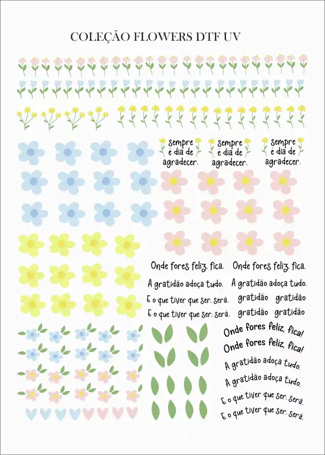 Arquivo Kit Digital Coleção Flowers 1