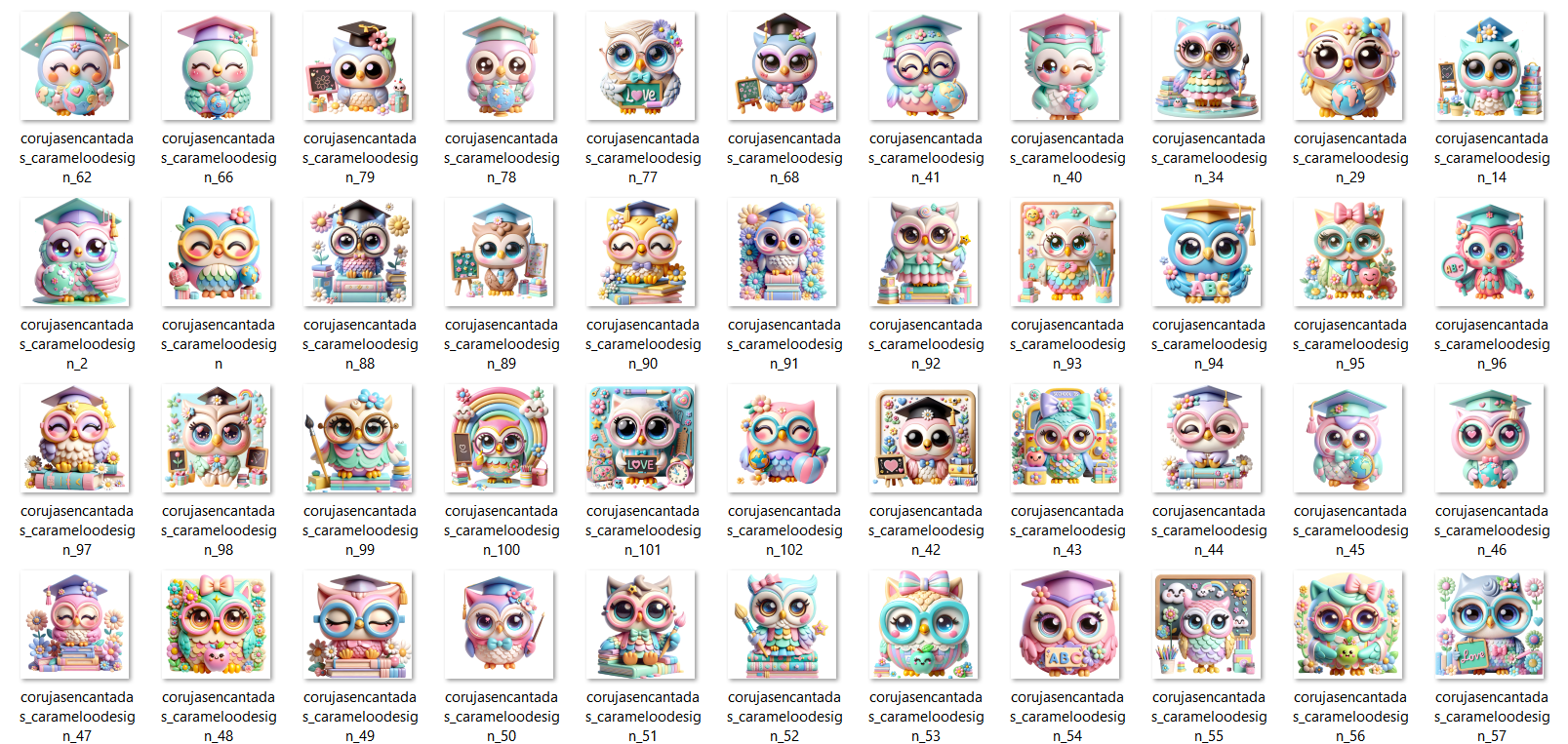 Arquivo Kit Digital Corujas Encantadas  2