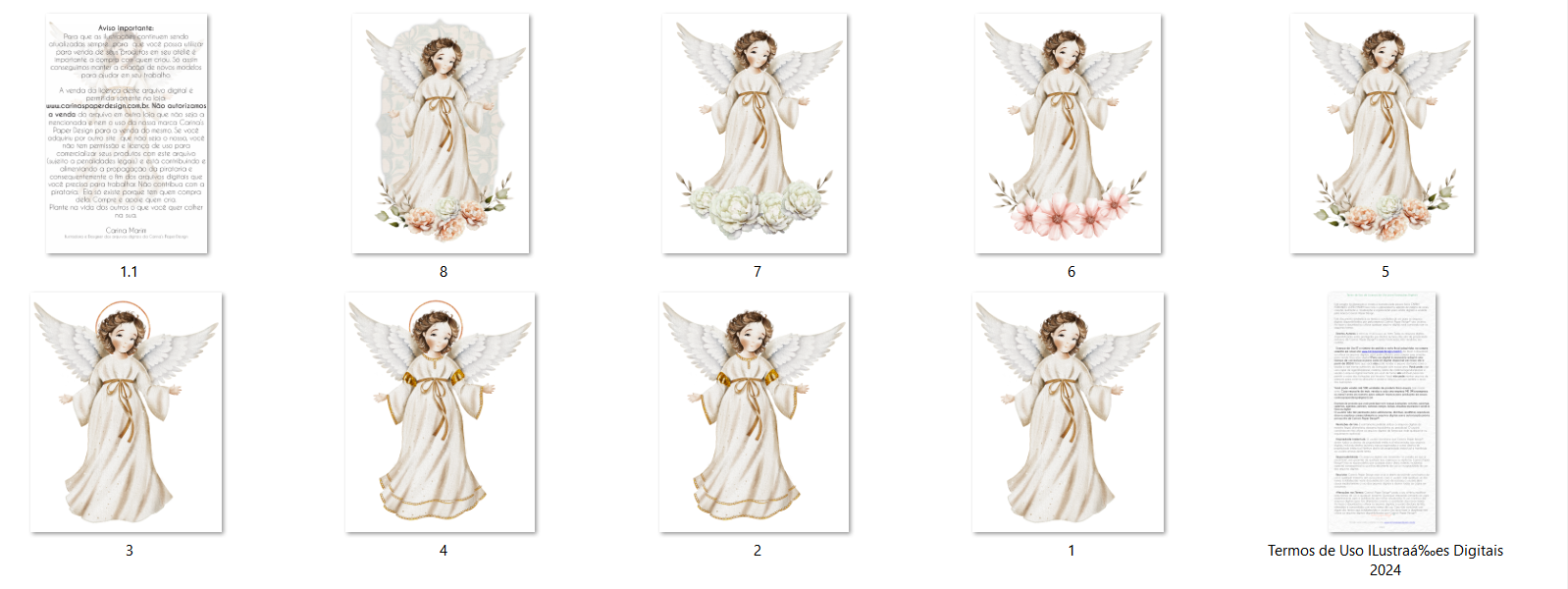 Arquivo Kit Digital Anjo da Guarda 6