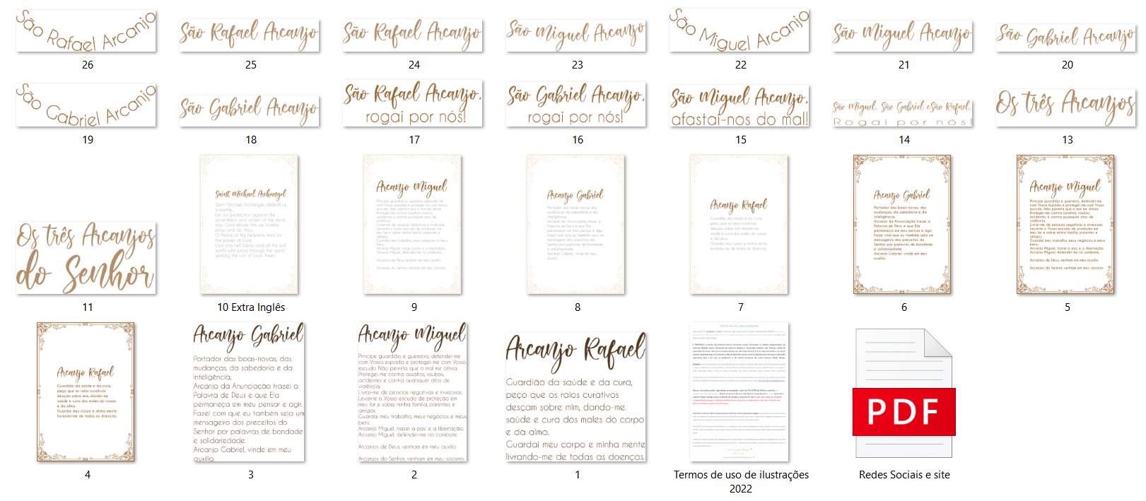Arquivo Kit Digital Arcanjos 5