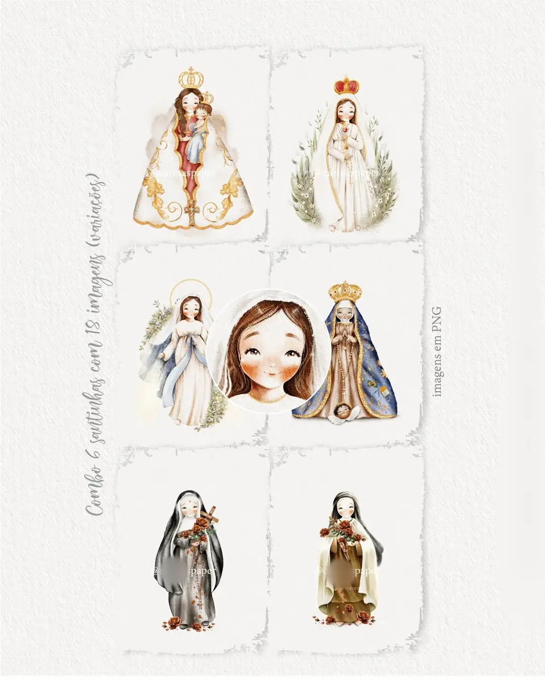 Arquivo Kit Digital Combo Santinhas 1