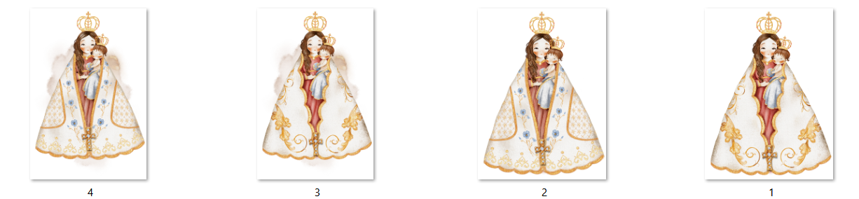 Arquivo Kit Digital Combo Santinhas 7