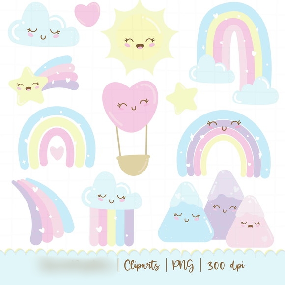 Arquivo Kit Digital Candy Color Rainbow 1