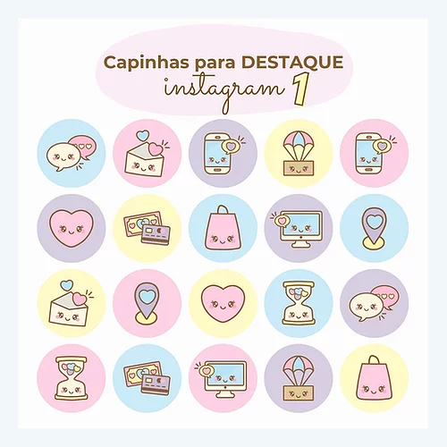 Arquivo Kit Digital Capinhas para Destaque 1