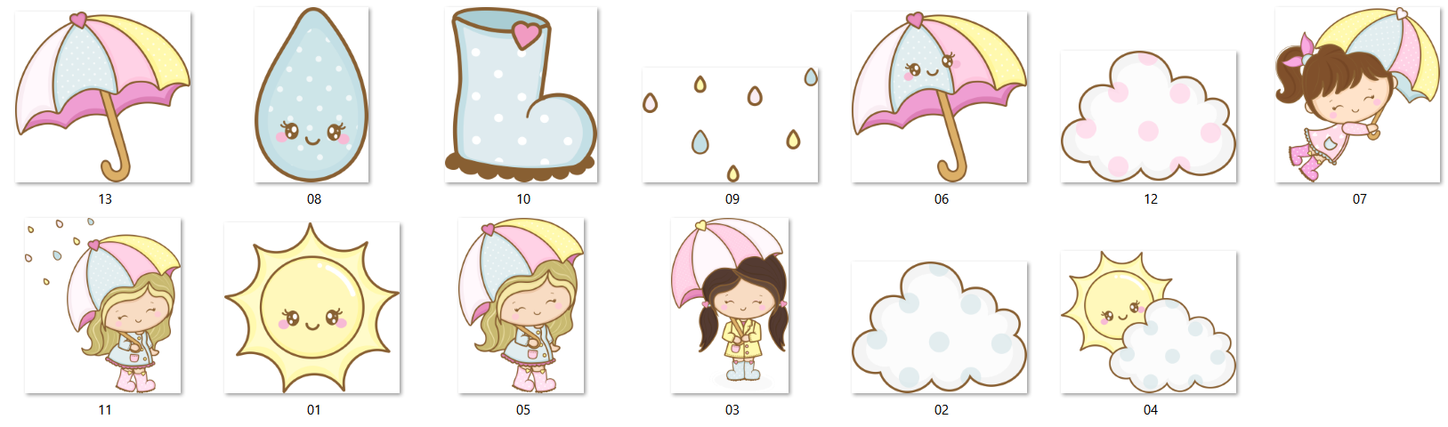 Arquivo Kit Digital Chuvinha 2