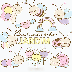 Arquivo Kit Digital Bichinhos do Jardim