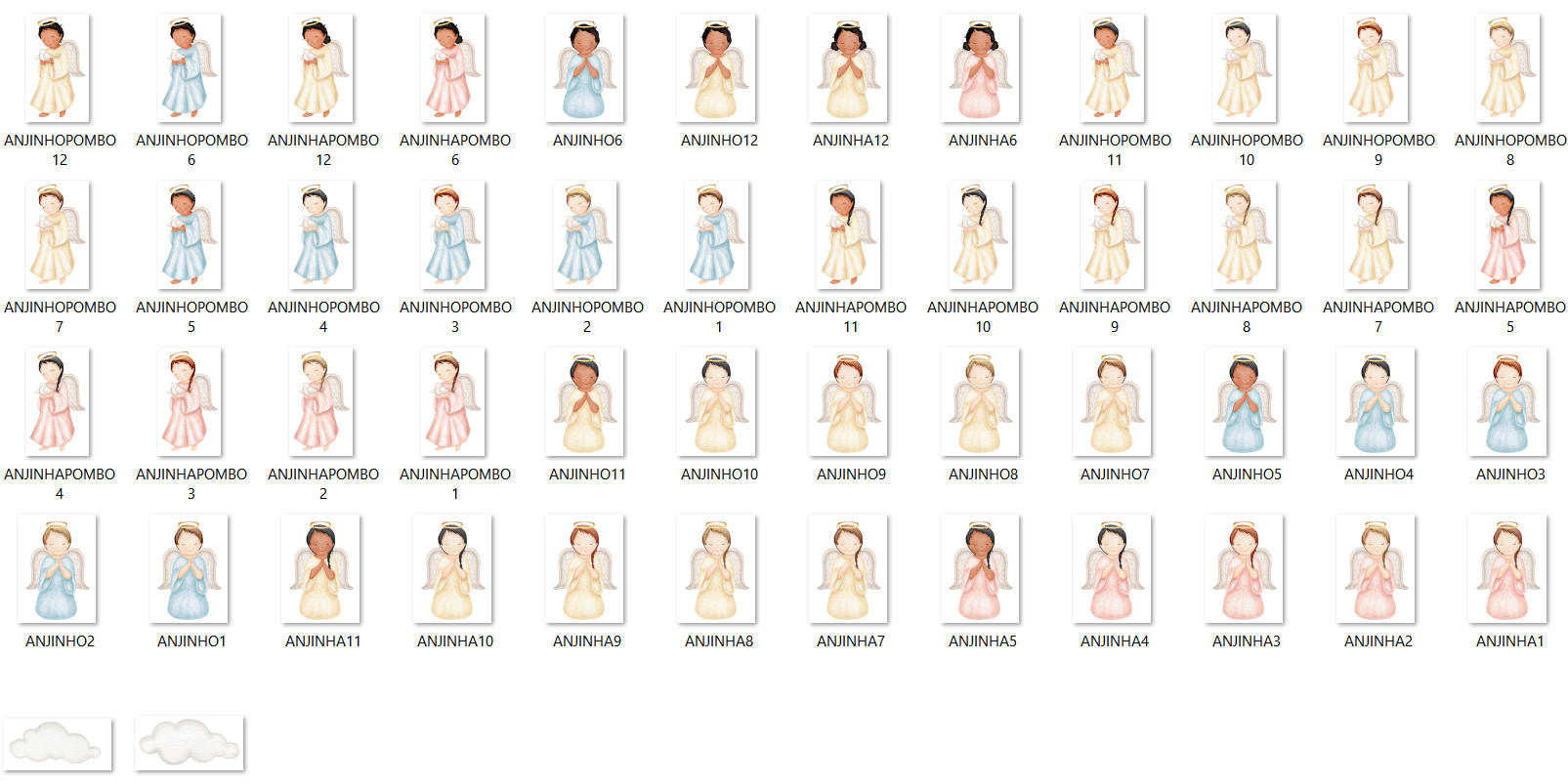 Arquivo Kit Digital Combo Divino Anjos e Crianças 3