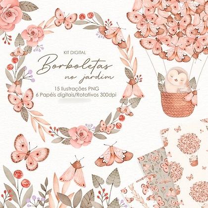 Arquivo Kit Digital Borboletas no Jardim 1