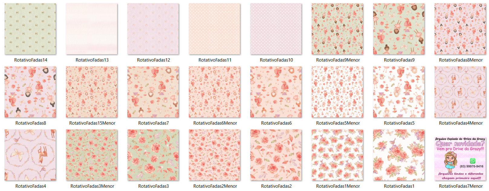 Arquivo Kit Digital Fadas  3