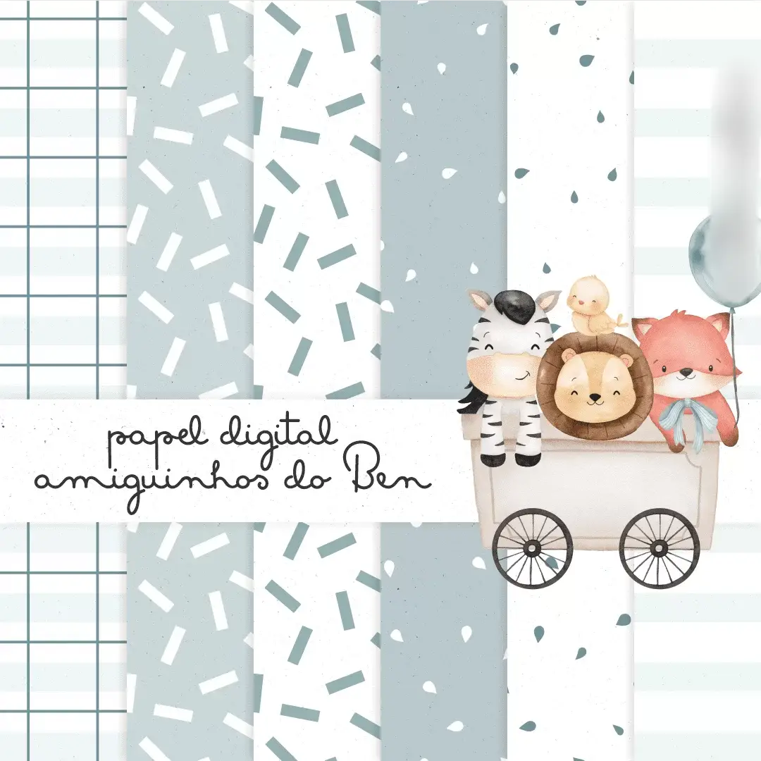 Arquivo Kit Digital Papel Amiguinho do Ben  1