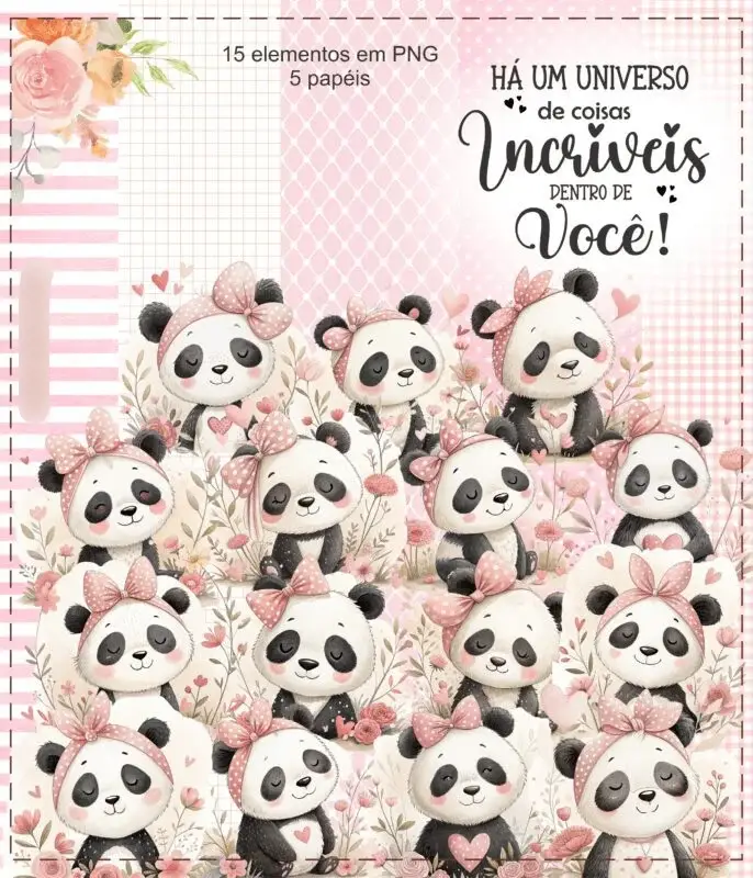 Arquivo Kit Digital Pandinhas 1