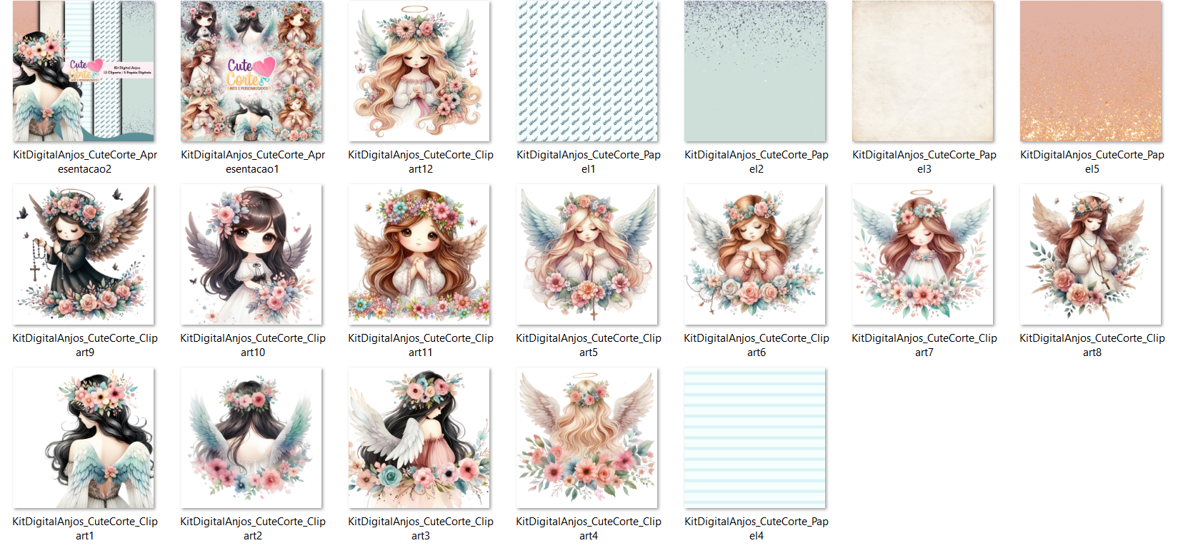 Arquivo Kit Digital Anjinhas  2