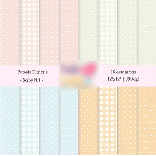 Arquivo Kit Digital Papéis Pastel 