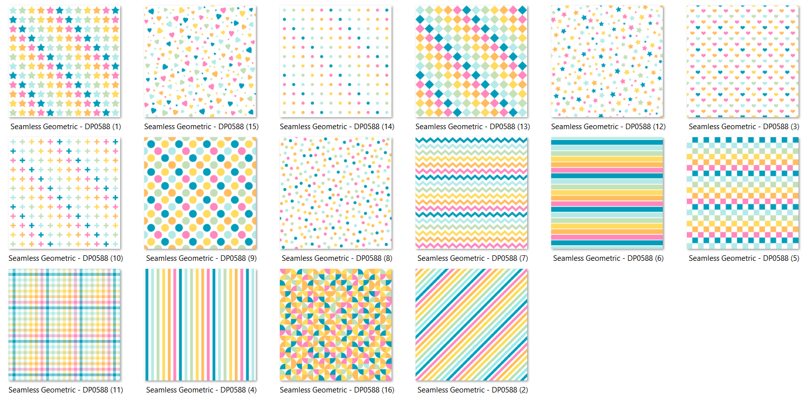 Arquivo Kit Digital Papéis Colors 2