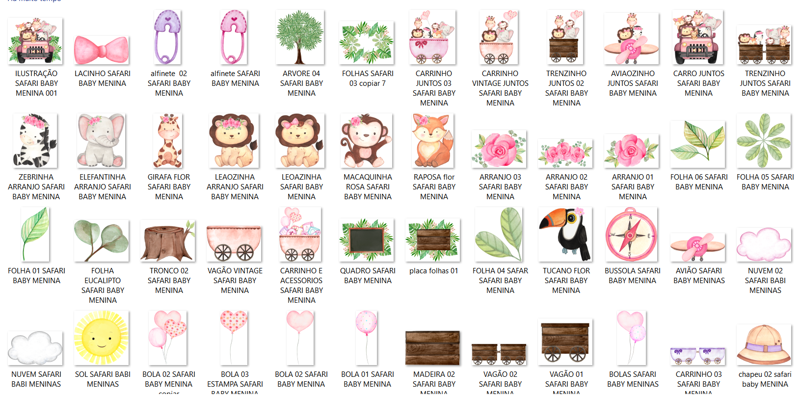 Arquivo Kit Digital Safari Baby  2