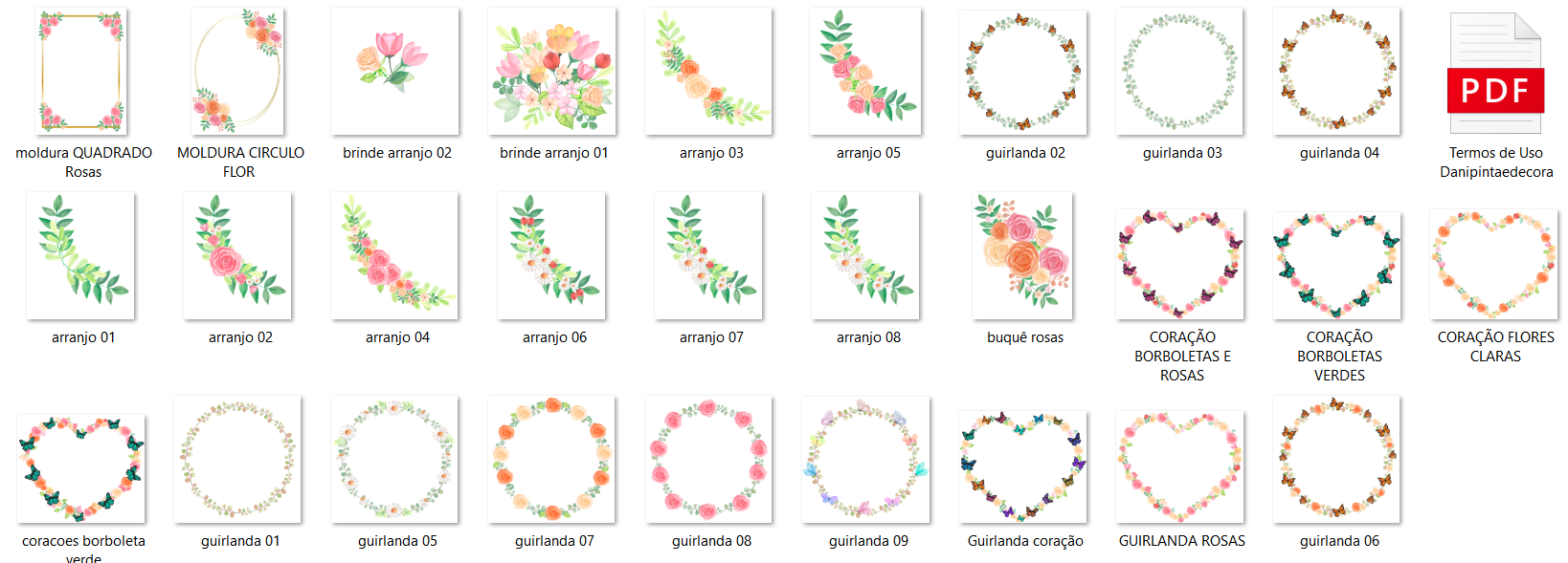Arquivo Kit Digital Guirlandas e Arranjos 2