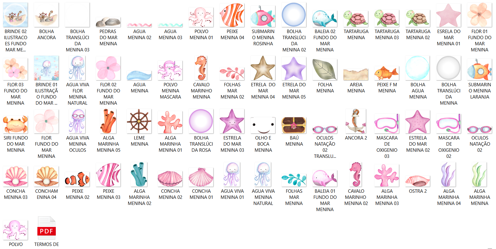 Arquivo Kit Digital Fundo do Mar  2