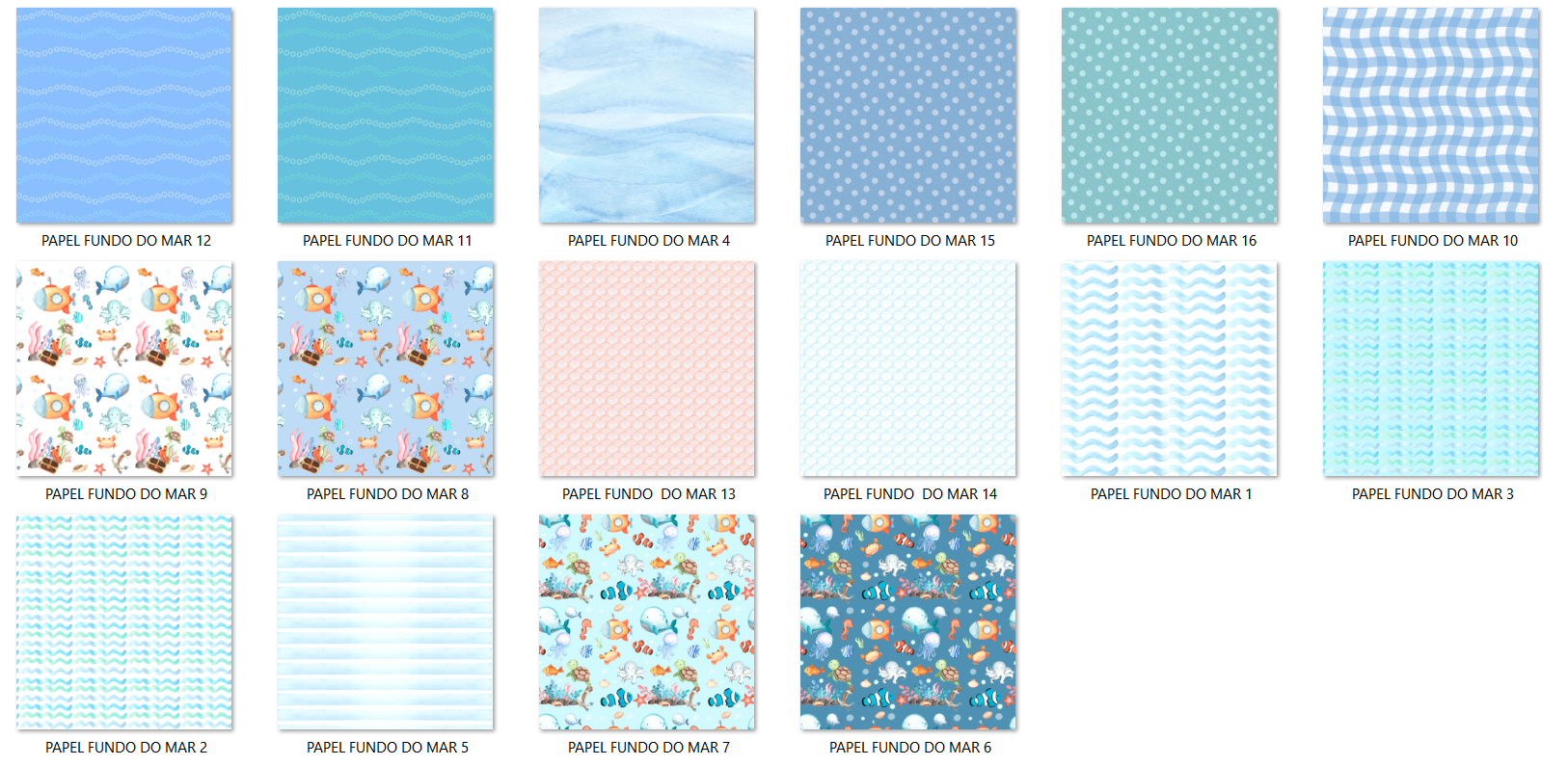 Arquivo Kit Digital Fundo do Mar  3