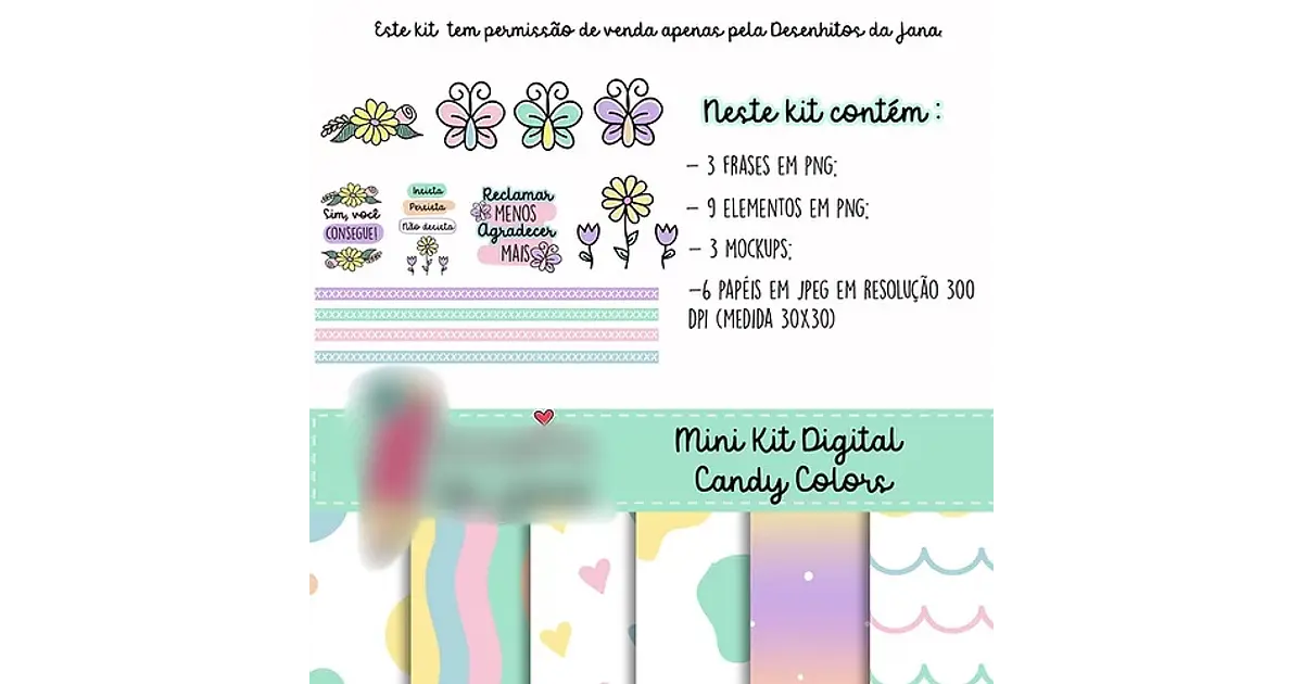 Arquivo Kit Digital Candy Colors