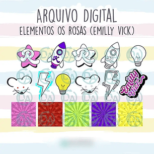 Arquivo Kit Digital Emilly Vick