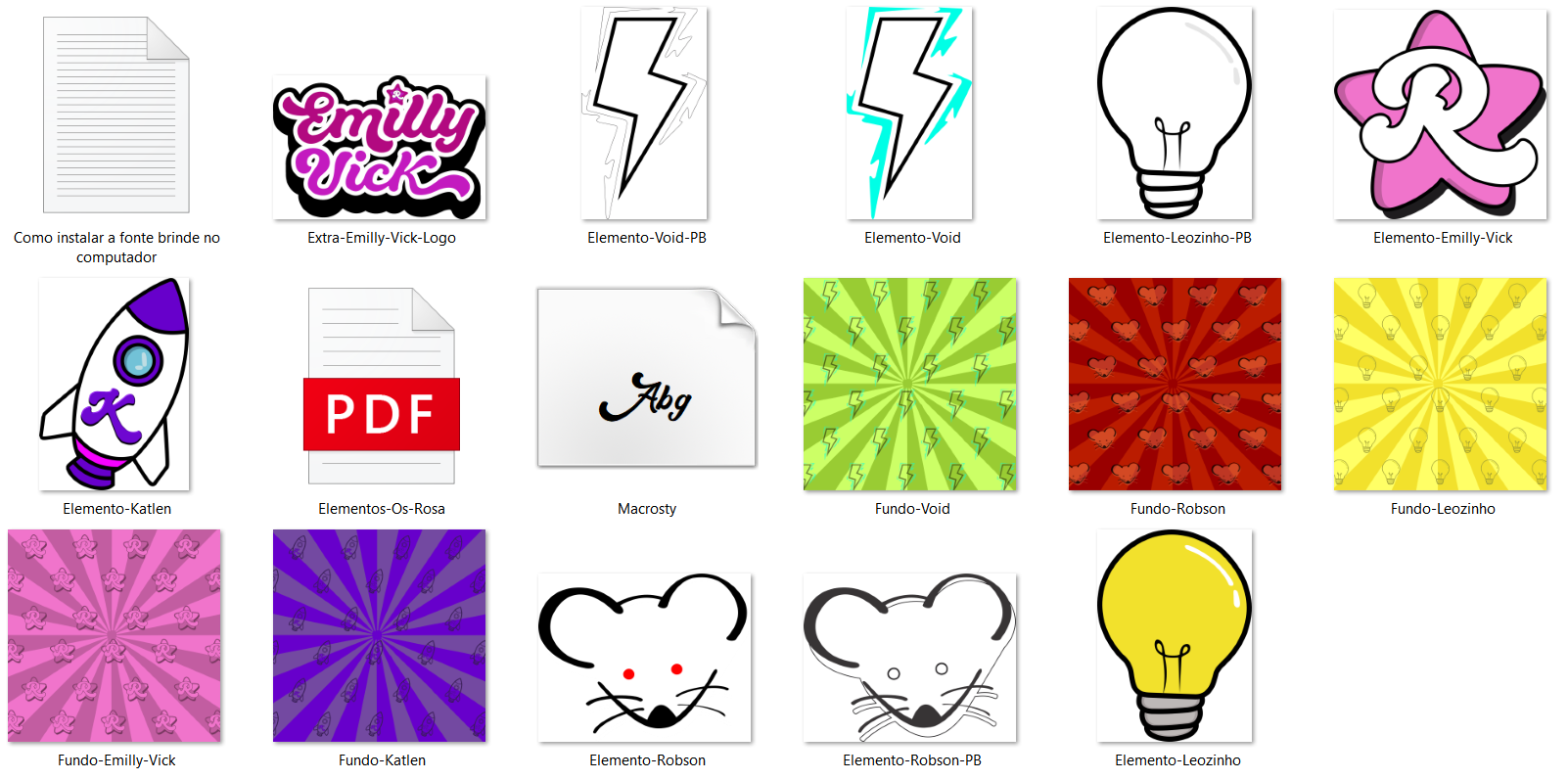 Arquivo Kit Digital Emilly Vick 2