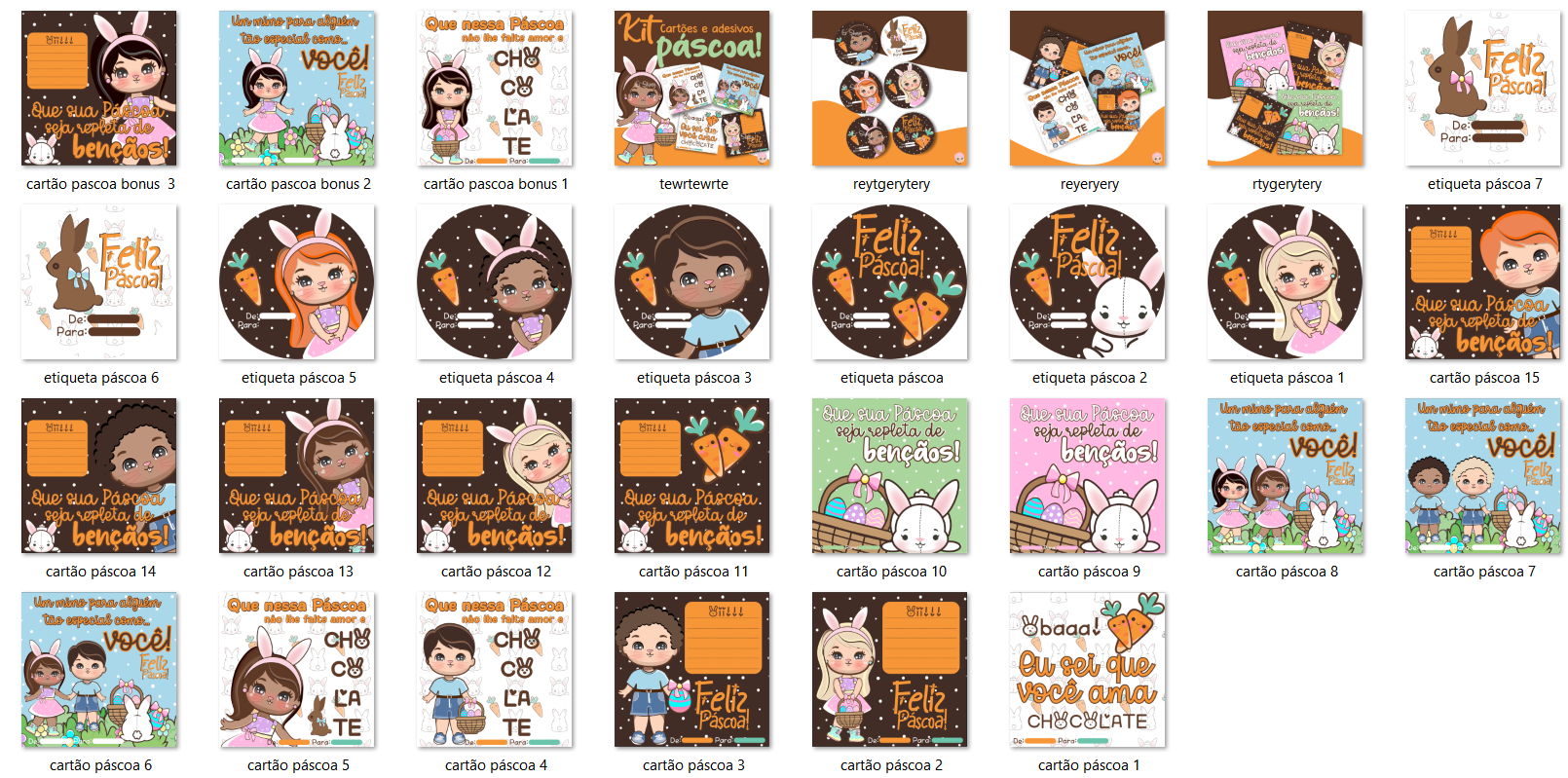 Arquivo Kit Digital Páscoa 2