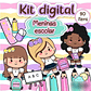 Arquivo Kit Digital Meninas Escolar  - Thumbnail 1